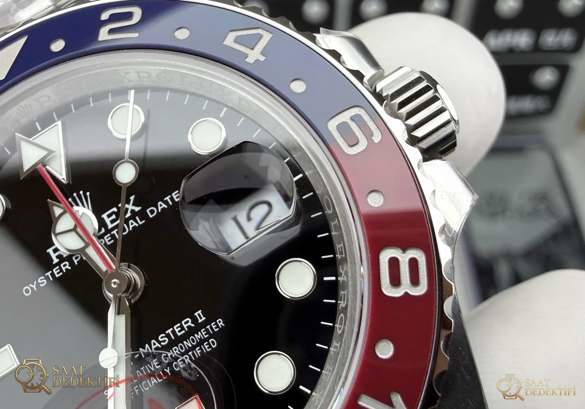 VS Factory Rolex GMT-Master II Pepsi 126710BLRO Dandong 3285 İncelemesi - Makro Laboratuvar ve Detay İncelemesi