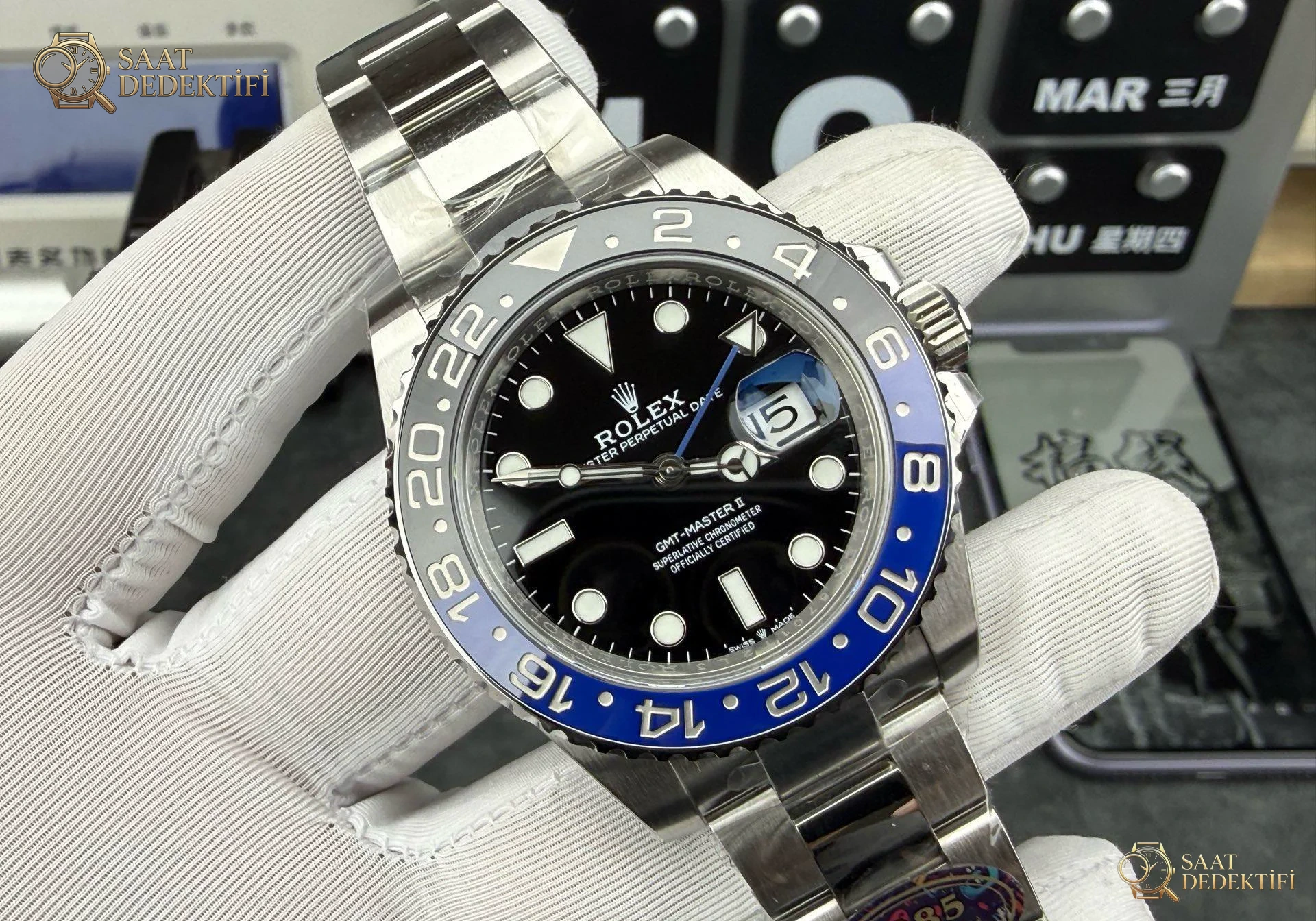 VS Factory Rolex GMT-Master II Pepsi 126710BLRO Dandong 3285 İncelemesi - Makro Laboratuvar ve Detay İncelemesi