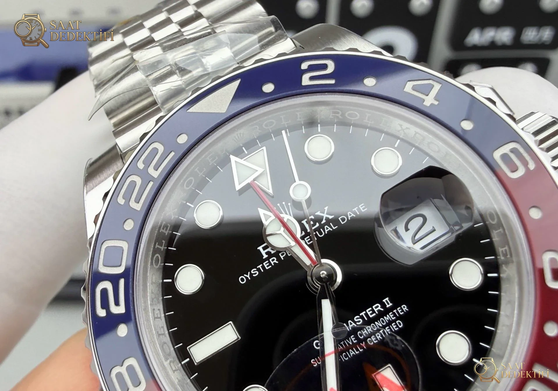 VS Factory Rolex GMT-Master II Pepsi 126710BLRO Dandong 3285 İncelemesi - Makro Laboratuvar ve Detay İncelemesi