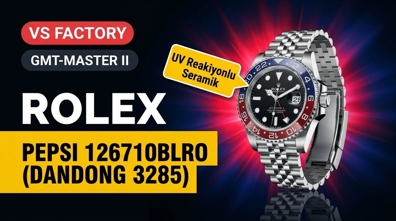 VS Factory Rolex GMT-Master II Pepsi 126710BLRO Dandong 3285 İncelemesi