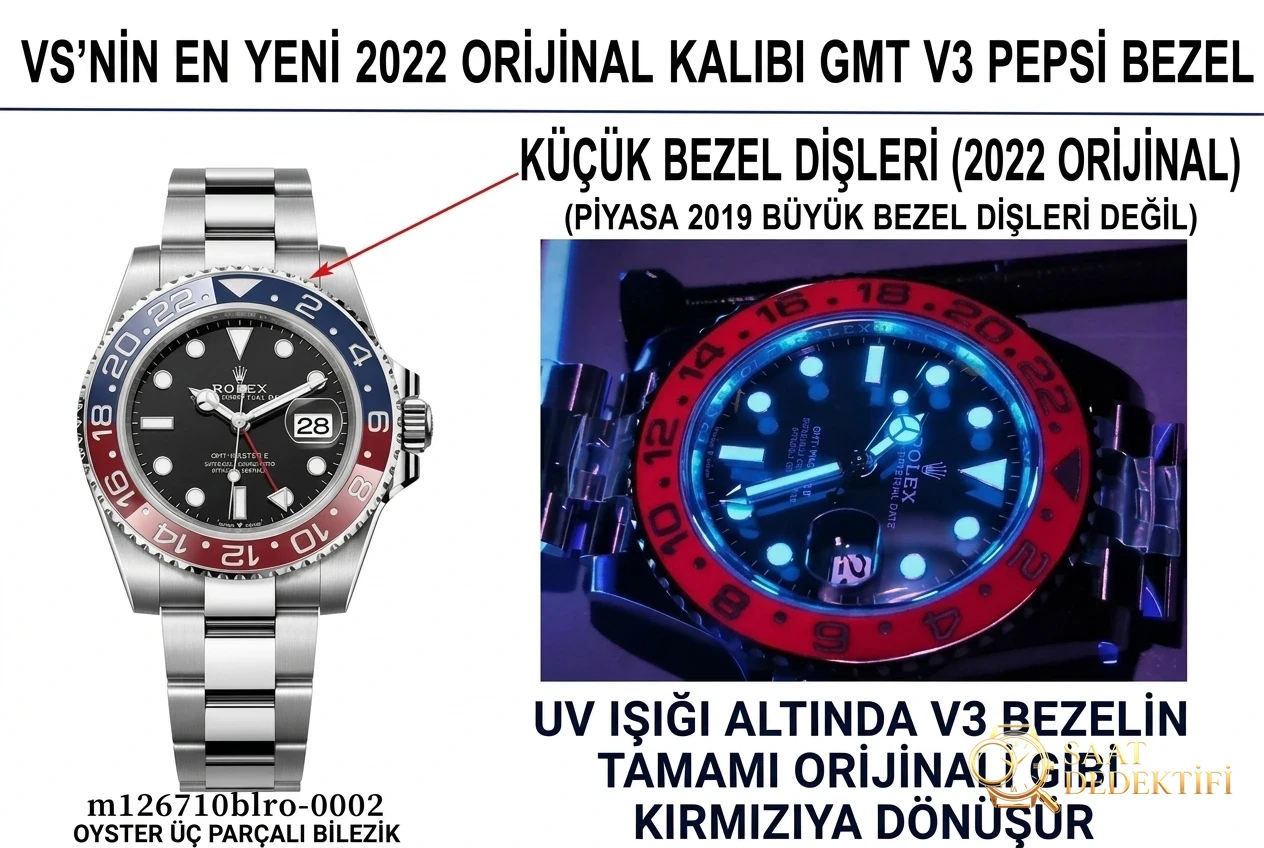 VS Factory Rolex GMT-Master V3 kola/pepsi bezel almaya değer mi? Genel işçilik nasıl? - Arka Kapak ve Mekanizma Detayı