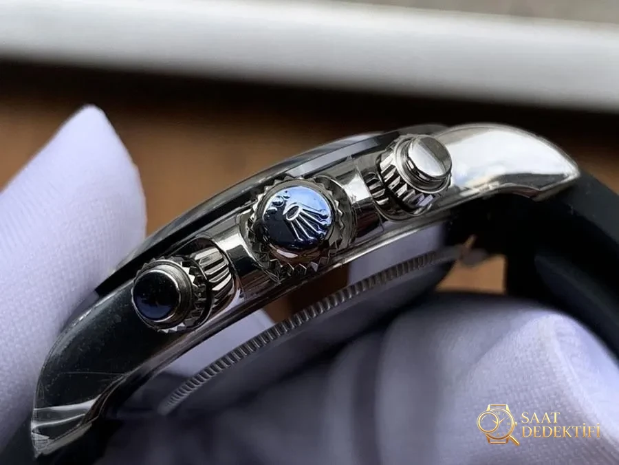 VS Factory Rolex Gri Daytona 4130 Model Replika Saat - VS Daytona - Bilezik, Toka ve Klips Mekanizması