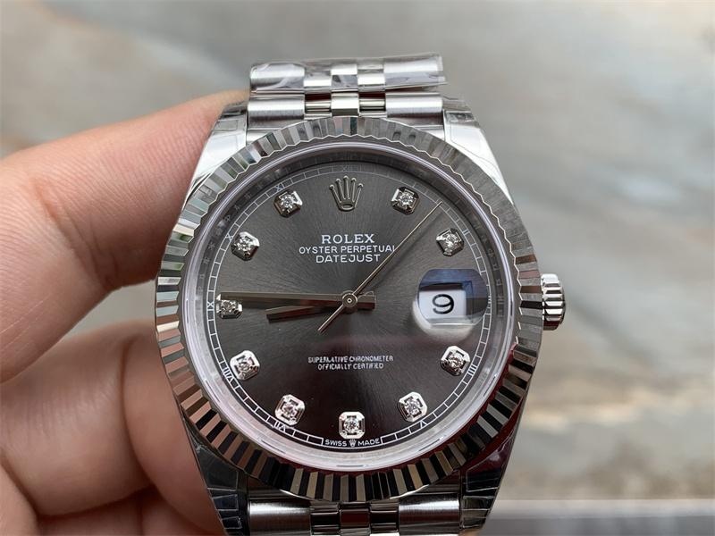 VS Factory Rolex gri elmas kadran işaretli Datejust yeni ürün tanıtımı — 1. fotoğraf