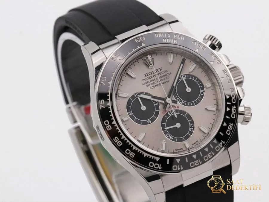 VS Factory Rolex gri kadranlı Daytona 4131 replika saat - VS Daytona - Bilezik, Toka ve Klips Mekanizması