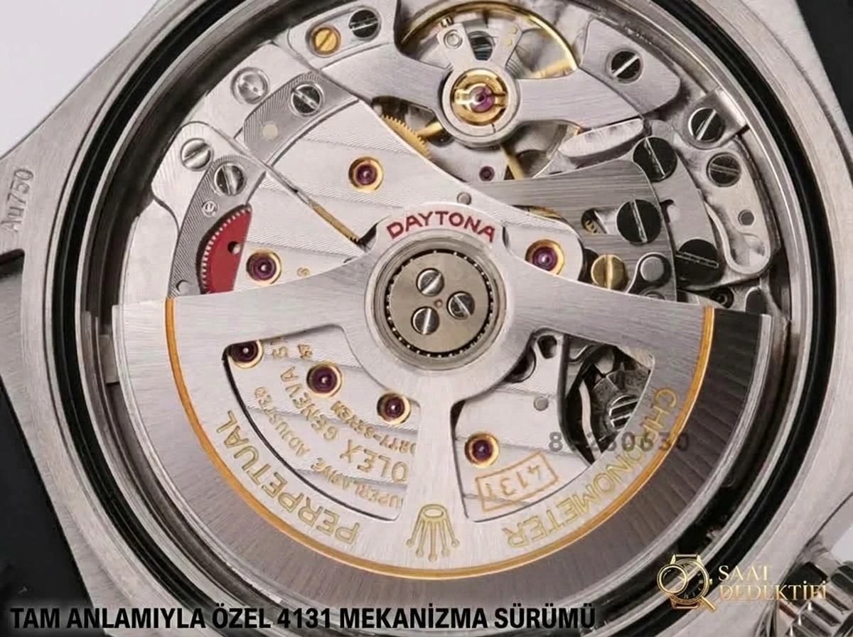 VS Factory Rolex gri kadranlı Daytona 4131 replika saat - VS Daytona - Klips Kilidi ve Lazer Damgalar