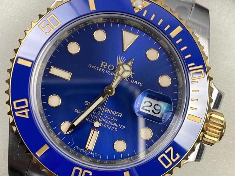 VS Factory Rolex İki Renk Mavi Su Hayaleti 3135 Replika Saat - VS — 4. fotoğraf