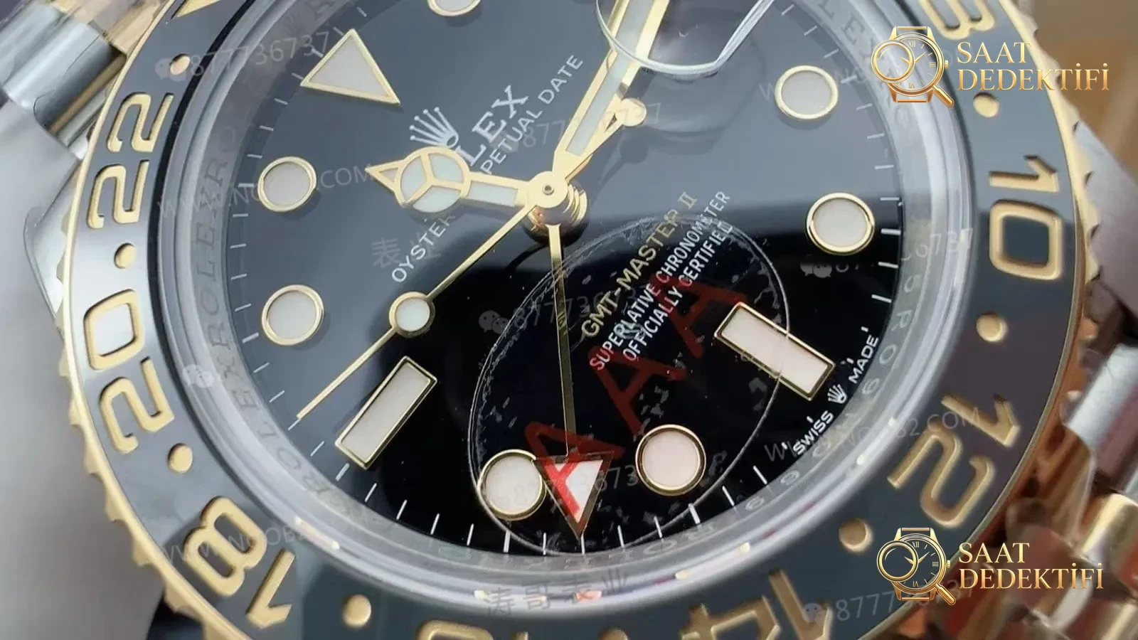 VS Factory Rolex iki tonlu altın, pil kabuğu bezelli, Dandong 3285 mekanizmalı ağırlıklandırılmış versiyon nasıl? - Arka Kapak ve Mekanizma Detayı