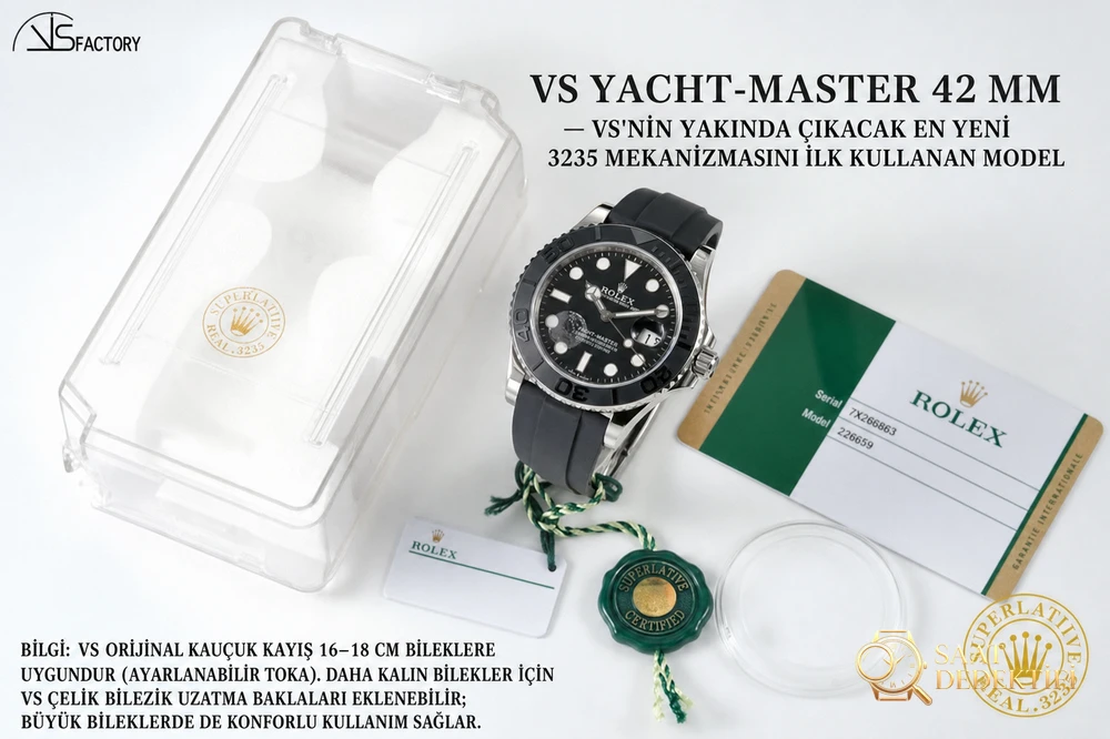 Rolex Yacht-Master VS Factory İncelemesi - Ön Görünüm ve Kasa Tasarımı