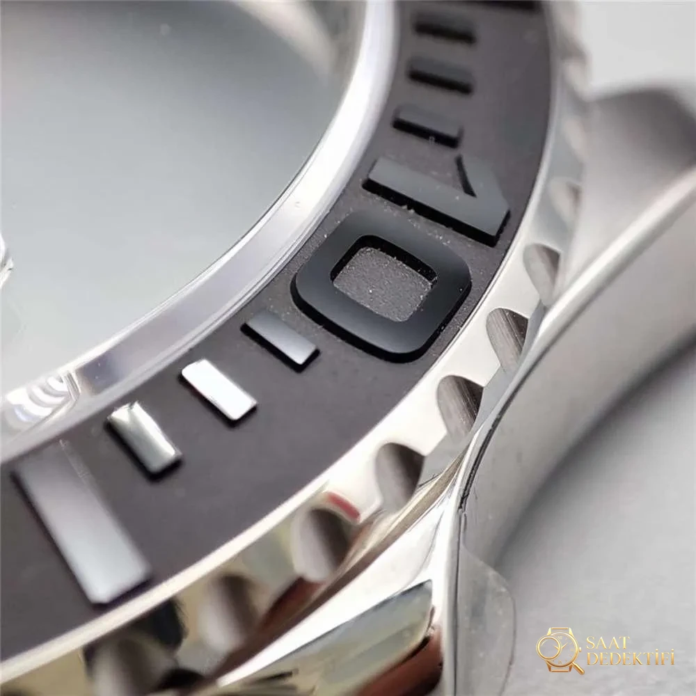 VS Factory Rolex kalitesi - Platin Yacht-Master 3235 mekanizma söküm incelemesi - Makro Kadran ve İndeks İşçiliği