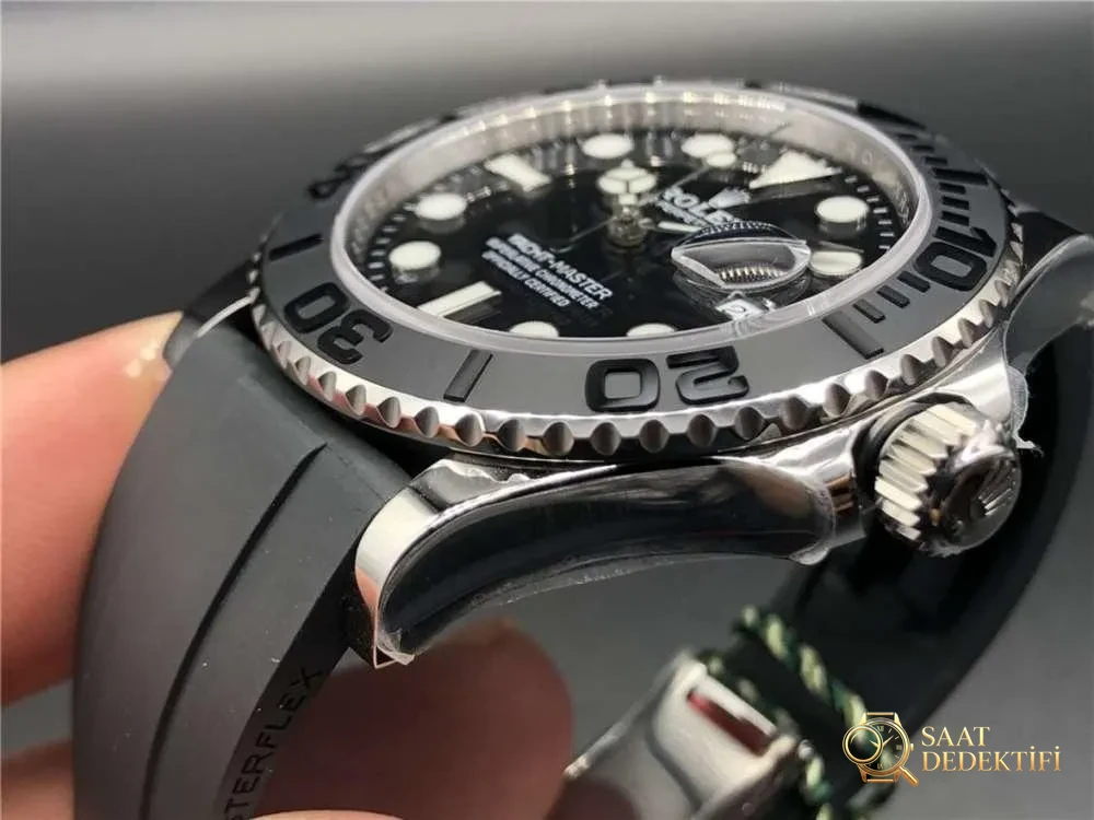 VS Factory Rolex kalitesi - Platin Yacht-Master 3235 mekanizma söküm incelemesi - Dalgıç Kilit Uzatması ve Toka Güvenliği