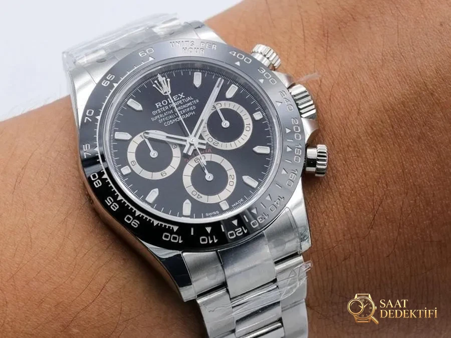 VS Factory Rolex Black Bear Daytona 4130 Replik-Armbanduhr – VS Daytona Review – Zifferblattdetails und Lünettenverarbeitung