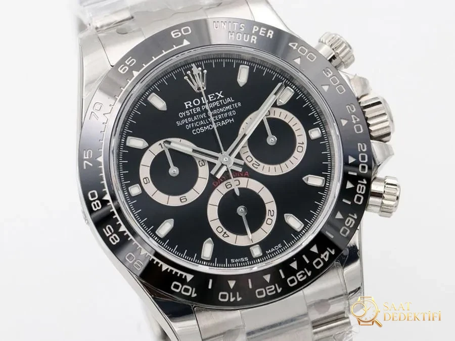VS Factory Rolex Black Bear Daytona 4130 Replik-Armbanduhr – VS Daytona Review – Phosphor- und Super-LumiNova-Nachtansicht