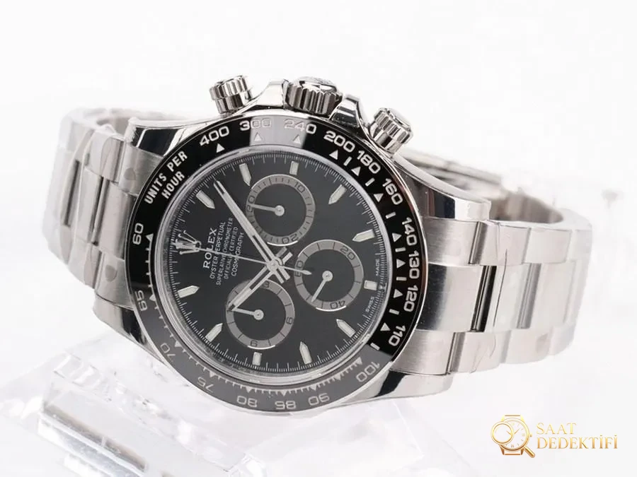 VS Factory Rolex Kara Ayı Daytona 4131 Replika Saat - VS Daytona Saat - Kasa Profili ve Kurma Kolu İncelemesi