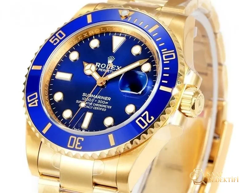 VS Factory Rolex mavi-altın su geçirmez 3235 replika kol saati - VS saat - Kasa Profili ve Kurma Kolu İncelemesi
