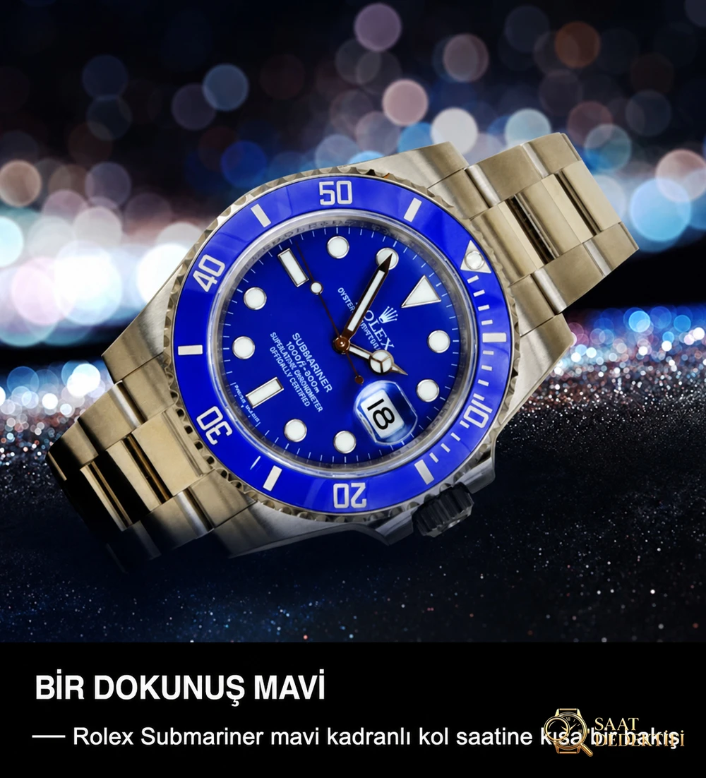 VS Factory Rolex Mavi Su Hayaleti Detaylı Fotoğraflı İncelemesi - Kadran Detayı ve Bezel İşçiliği