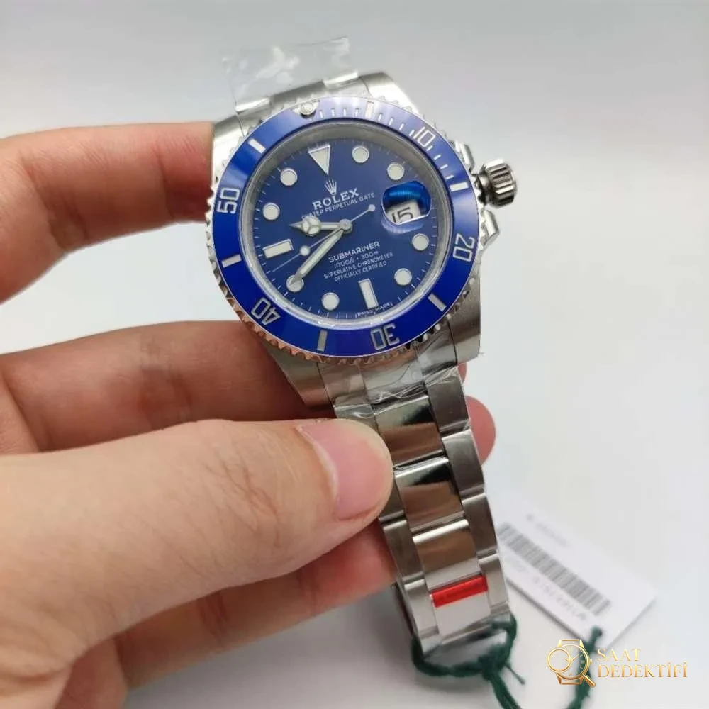 VS Factory Rolex Mavi Su Hayaleti Detaylı Fotoğraflı İncelemesi - Kasa Profili ve Kurma Kolu İncelemesi