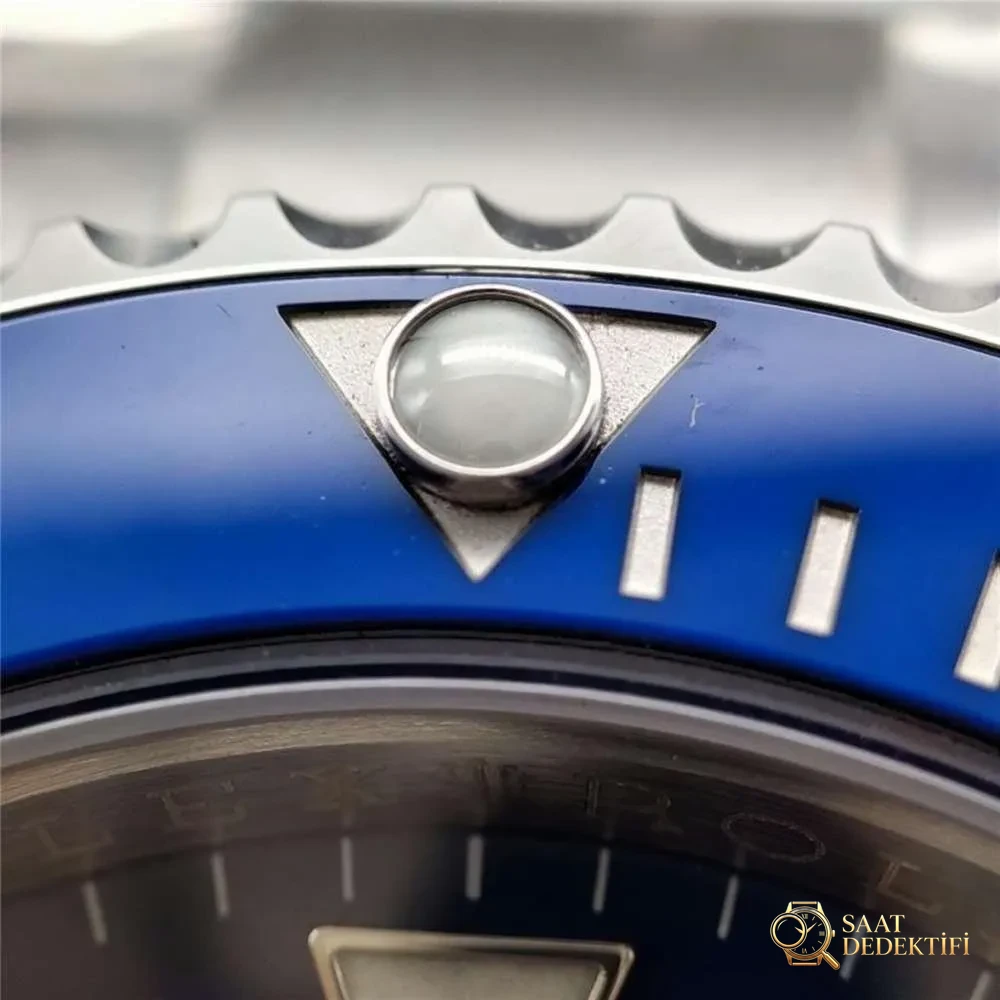 VS Factory Rolex Mavi Su Hayaleti Detaylı Fotoğraflı İncelemesi - Makro Kadran ve İndeks İşçiliği