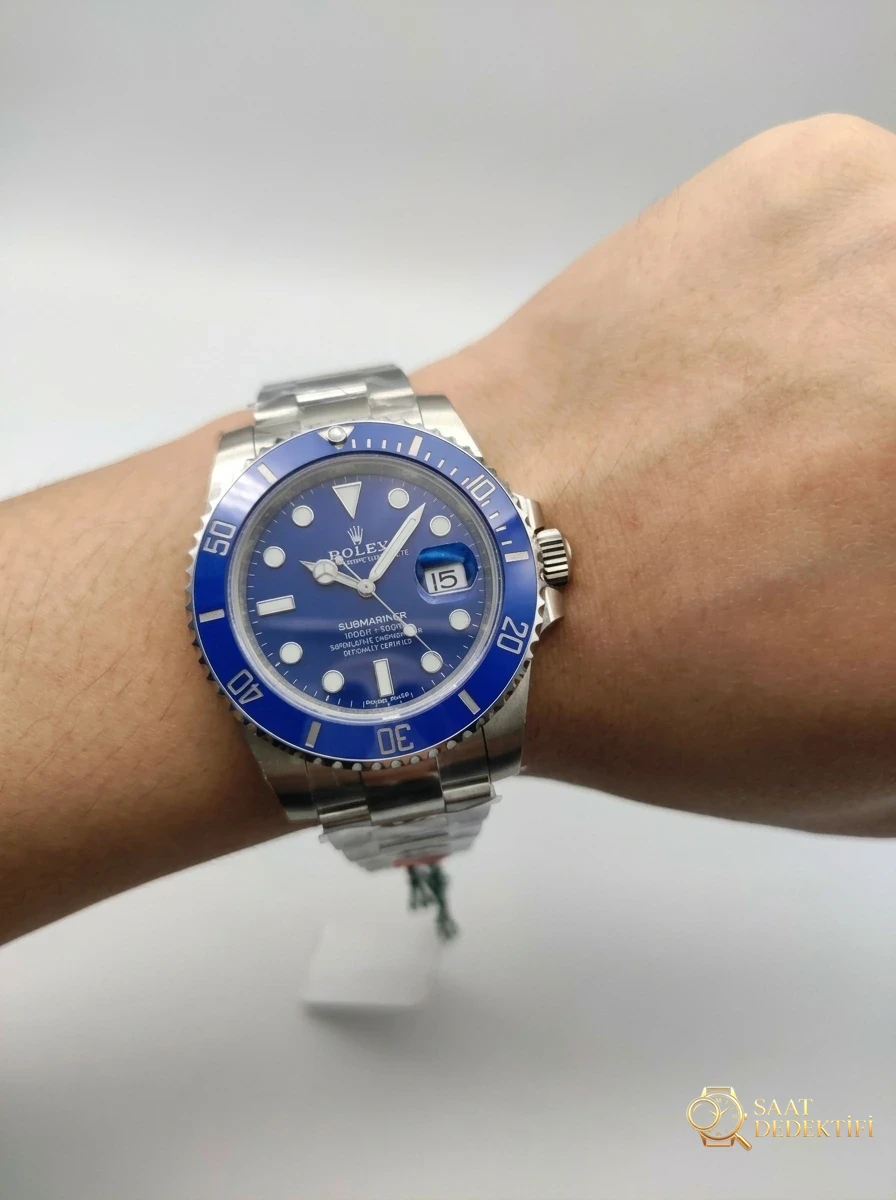 VS Factory Rolex Mavi Su Hayaleti Detaylı Fotoğraflı İncelemesi - Bilekte Duruş ve Kasa Orantısı