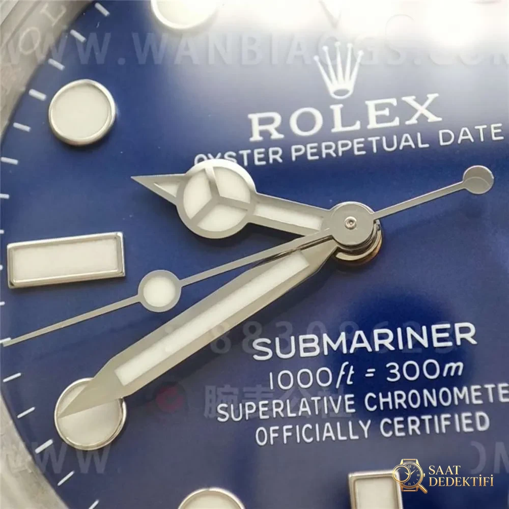 VS Factory Rolex Mavi Su Hayaleti Detaylı Fotoğraflı İncelemesi - Yan Profil ve Kordon Bağlantısı