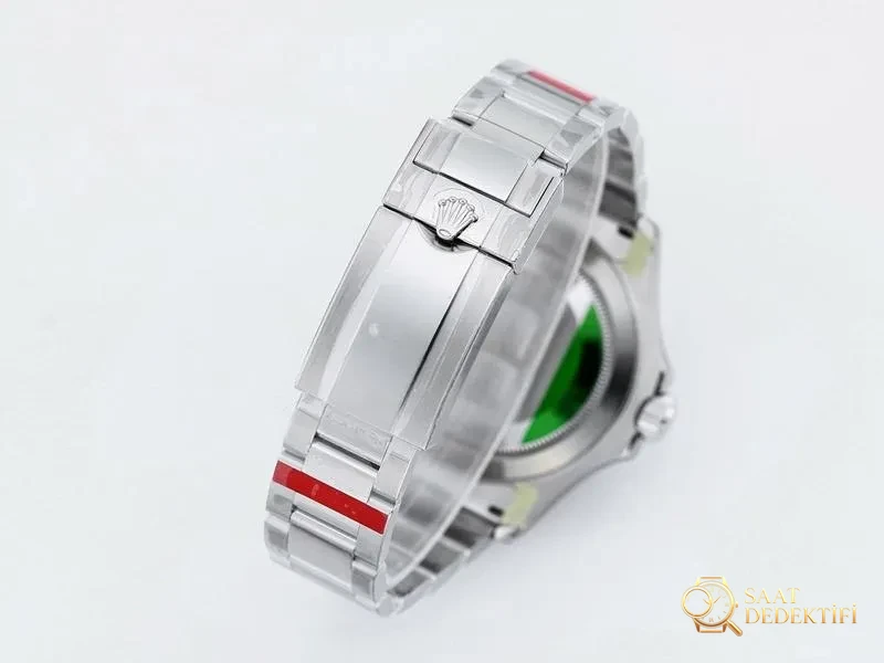 VS Factory Rolex mavi Yacht-Master 116622-78760 replika kol saati - VS saat - Fosfor ve Super-LumiNova Gece Görünümü