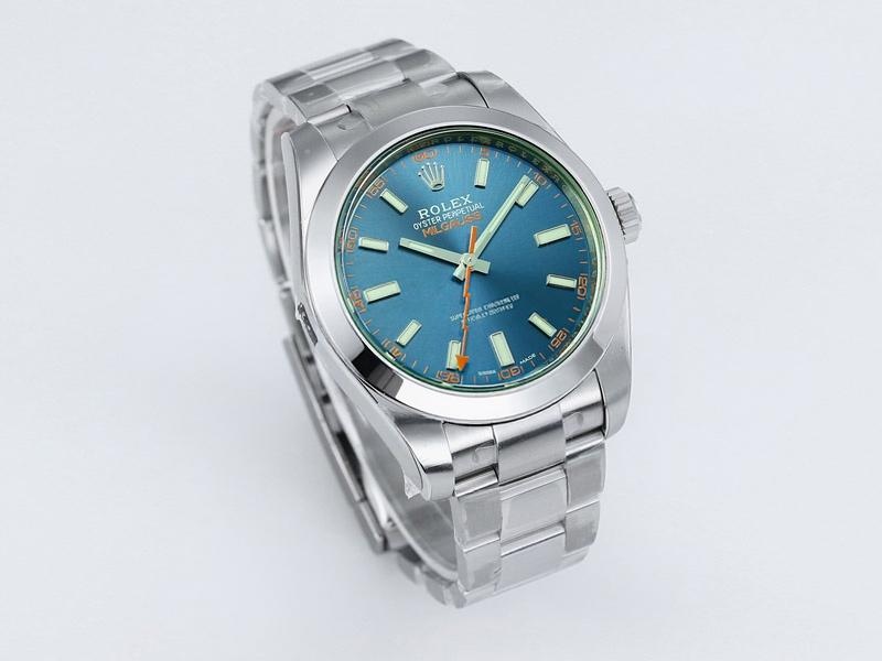 VS Factory Rolex Milgauss Serisi Şimşek Yeşili Camlı Mavi Kadranlı Replika Saat - VS Watch — 3. fotoğraf