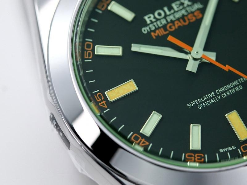 VS Factory Rolex Milgauss serisi yeşil şimşek camlı replika saat - VS — 4. fotoğraf