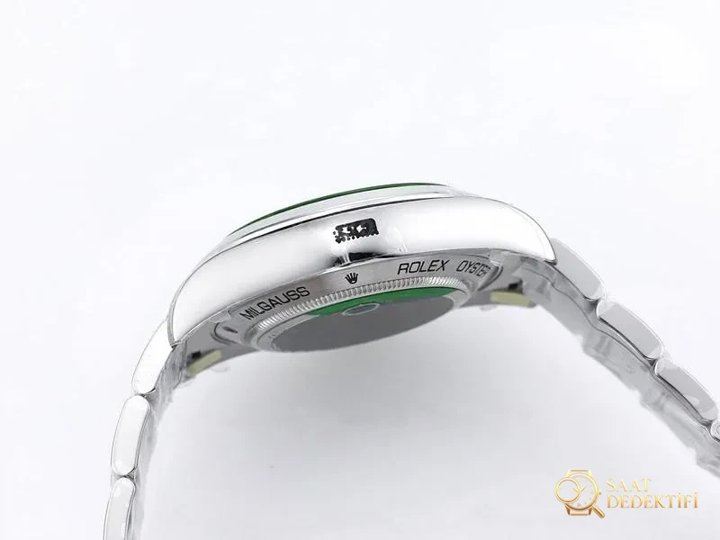 VS Factory Rolex Milgauss serisi yeşil şimşek camlı replika saat - VS - Makro Kadran ve İndeks İşçiliği
