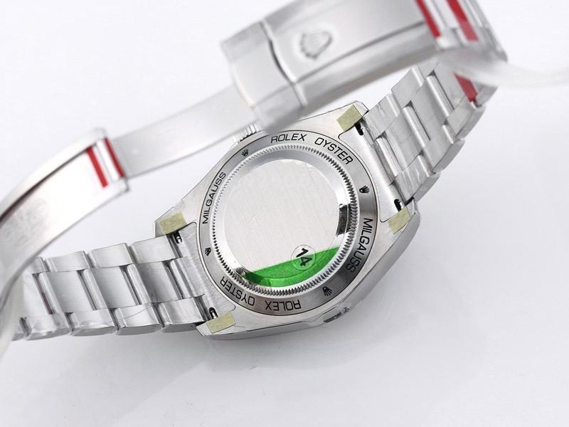 VS Factory Rolex Milgauss serisi yeşil şimşek camlı replika saat - VS — 7. fotoğraf