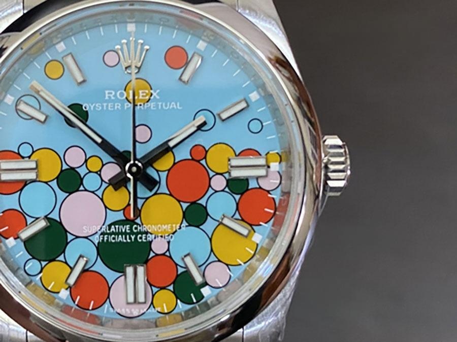 VS Factory Rolex Oyster Perpetual 36 Tiffany Blue kadran replika kol saati - VS saat — 1. fotoğraf