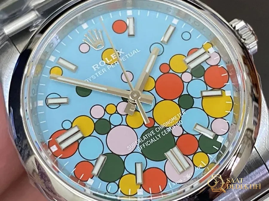 VS Factory Rolex Oyster Perpetual 36 Tiffany Blue kadran replika kol saati - VS saat - Kasa Profili ve Kurma Kolu İncelemesi