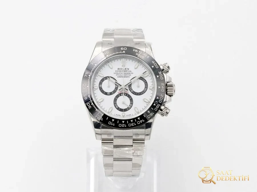 Vs Factory Rolex Panda Daytona 4130 Replika Kol Saati vs Daytona Karsil... - Ön Görünüm ve Kasa Tasarımı