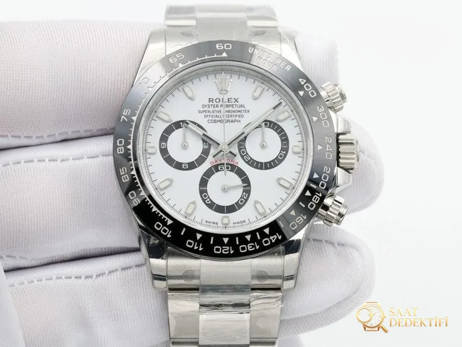 VS Factory Rolex Panda Daytona 4130 Replika Kol Saati - VS Daytona Karşılaştırması - Kadran Detayı ve Bezel İşçiliği