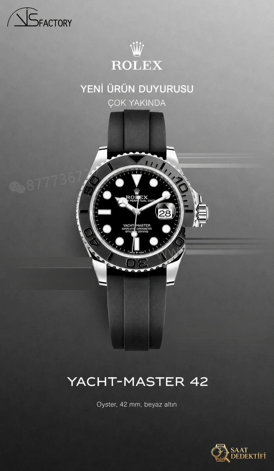 Rolex Yacht-Master VS Factory İncelemesi - Ön Görünüm ve Kasa Tasarımı