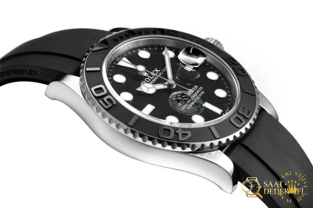 VS Factory Rolex platin Yacht-Master 42 mm «3135 mekanizma» saat işçilik incelemesi - Arka Kapak ve Mekanizma Detayı