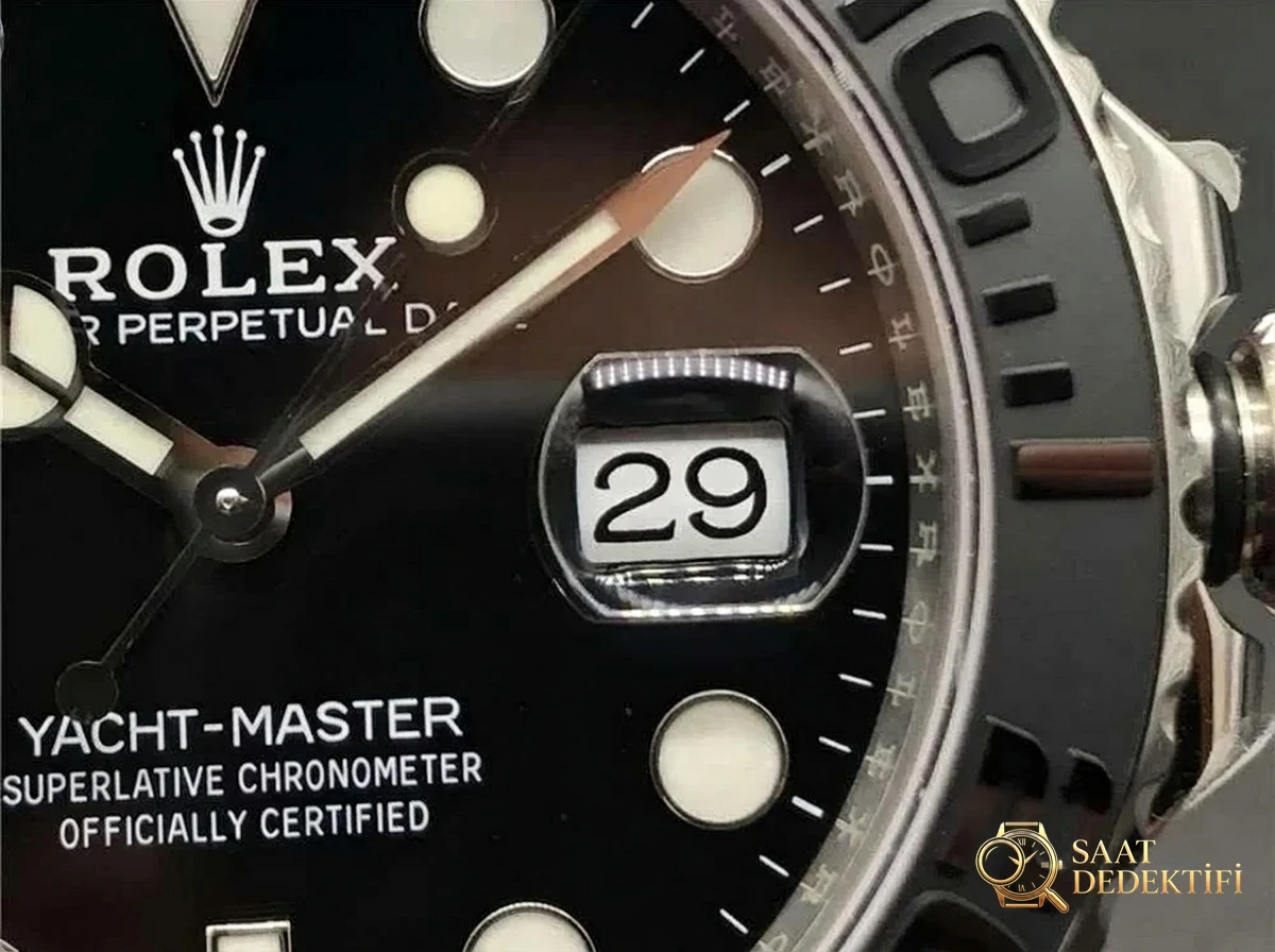 VS Factory Rolex platin Yacht-Master 42 mm «3135 mekanizma» saat işçilik incelemesi - Tepe Koruması ve Ayar Fonksiyonu