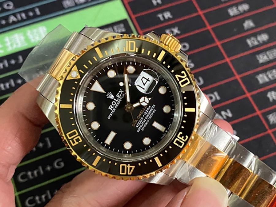 VS Factory Rolex Sea-Dweller two-tone tek kırmızı "Rüya" replika saat - VS Saat — 8. fotoğraf