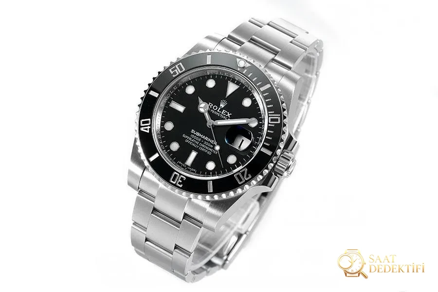 VS Factory Rolex Siyah Su Hayaleti 3135 Replika Saat - VS Saat - Kadran Detayı ve Bezel İşçiliği