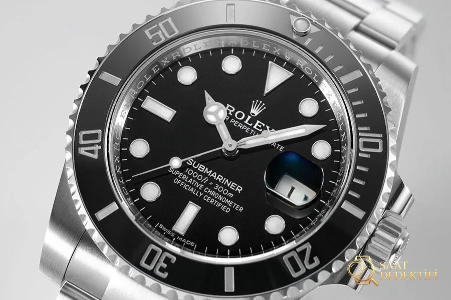 VS Factory Rolex Siyah Su Hayaleti 3135 Replika Saat - VS Saat - Kasa Profili ve Kurma Kolu İncelemesi