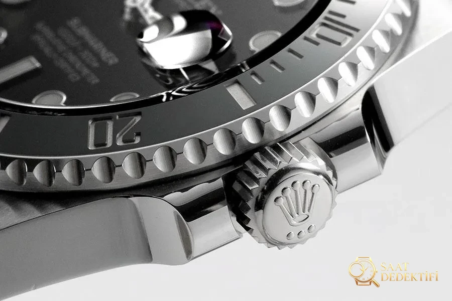 VS Factory Rolex Siyah Su Hayaleti 3135 Replika Saat - VS Saat - Arka Kapak ve Mekanizma Detayı