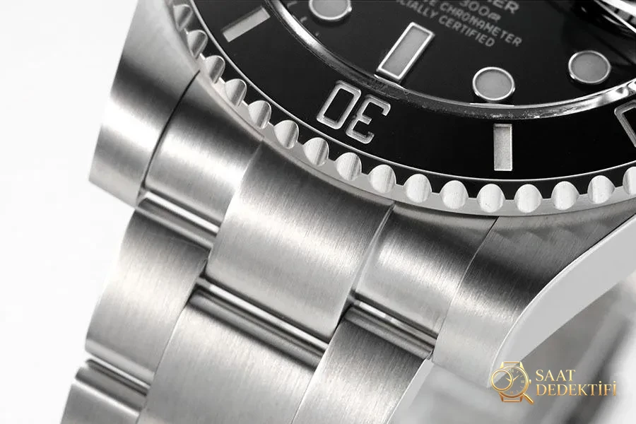 VS Factory Rolex Siyah Su Hayaleti 3135 Replika Saat - VS Saat - Bilezik, Toka ve Klips Mekanizması