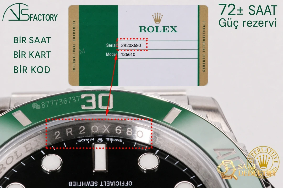 2020VS Factory 41 mm Rolex Yeşil Su Hayaleti 3235 Mekanizmalı Submariner 126610lv İncelemesi - Kasa Çeliği ve Polisaj Kalitesi