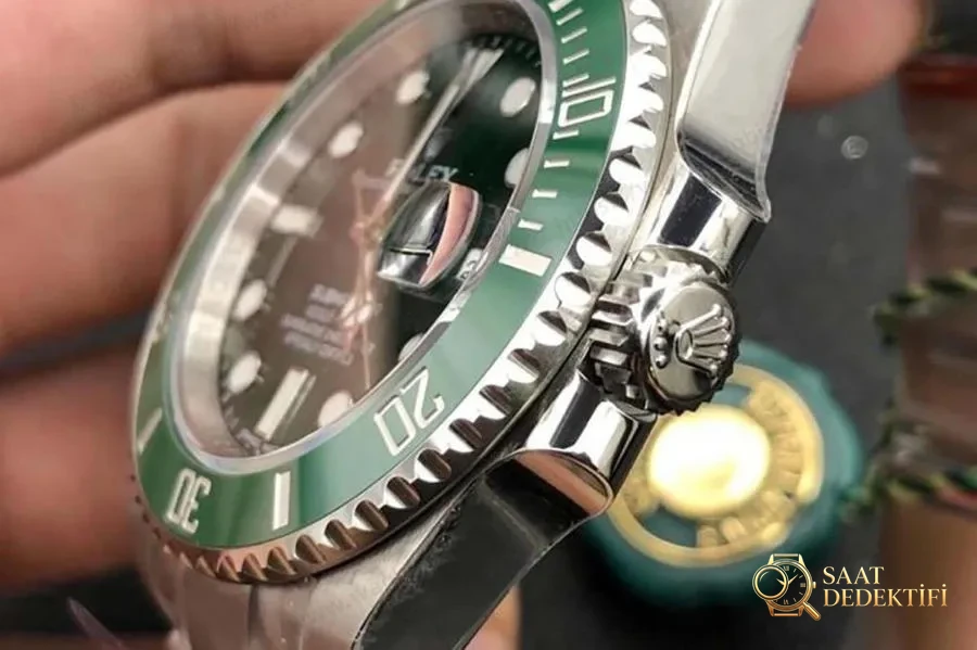 VS Factory Rolex Submariner serisi yeşil su hayaleti saati güvenilir mi - Makro Kadran ve İndeks İşçiliği