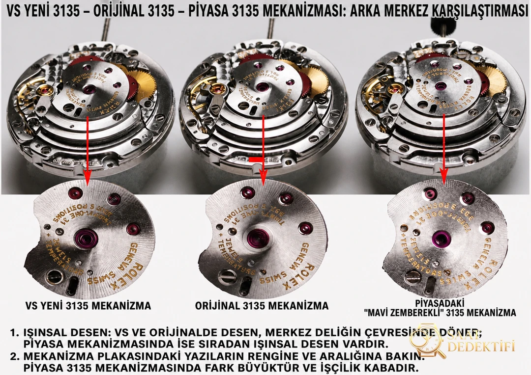 VS Factory Rolex su hayaletinin yepyeni 3135 mekanizmasını derinlemesine inceliyoruz: okuduktan sonra saatleri daha iyi tanıyacaksınız - Bilezik, Toka ve Klips Mekanizması