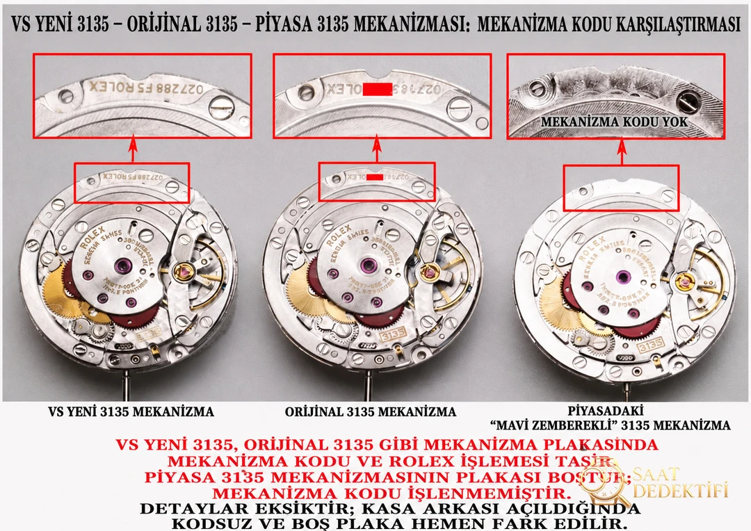 VS Factory Rolex su hayaletinin yepyeni 3135 mekanizmasını derinlemesine inceliyoruz: okuduktan sonra saatleri daha iyi tanıyacaksınız - Makro Kadran ve İndeks İşçiliği