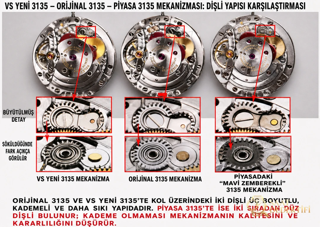 VS Factory Rolex su hayaletinin yepyeni 3135 mekanizmasını derinlemesine inceliyoruz: okuduktan sonra saatleri daha iyi tanıyacaksınız - Bilekte Duruş ve Kasa Orantısı