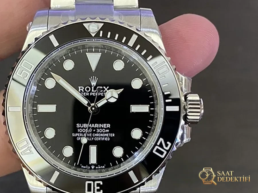 VS Factory Rolex tarih penceresiz Submariner replika kol saati - VS Watch - Bilezik, Toka ve Klips Mekanizması
