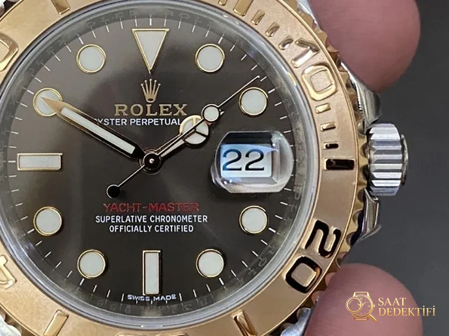 VS Factory Rolex Yacht-Master 126621-0001 Replika Saat - VS Saat - Kadran Detayı ve Bezel İşçiliği