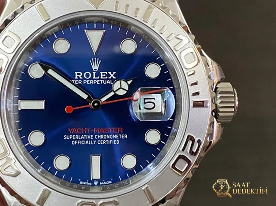 VS Factory Rolex Yacht-Master 126622-0002 Replika Saat - VS Saat - Kadran Detayı ve Bezel İşçiliği
