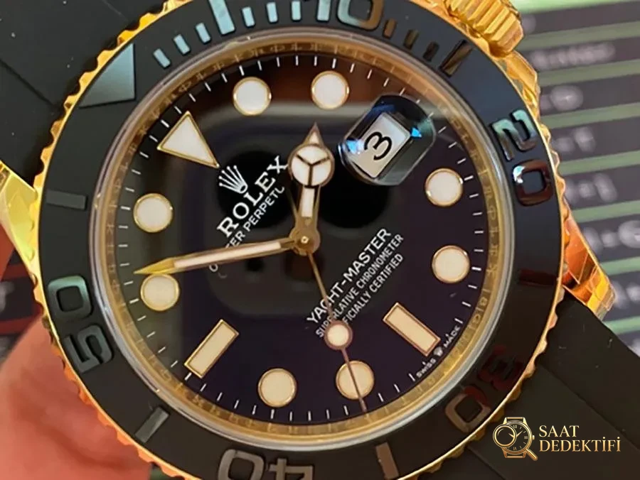 VS Factory Rolex Yacht-Master 226658-0001 Replika Saat - VS Saat - Arka Kapak ve Mekanizma Detayı