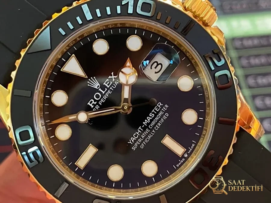 VS Factory Rolex Yacht-Master 226658-0001 Replika Saat - VS Saat - Makro Kadran ve İndeks İşçiliği